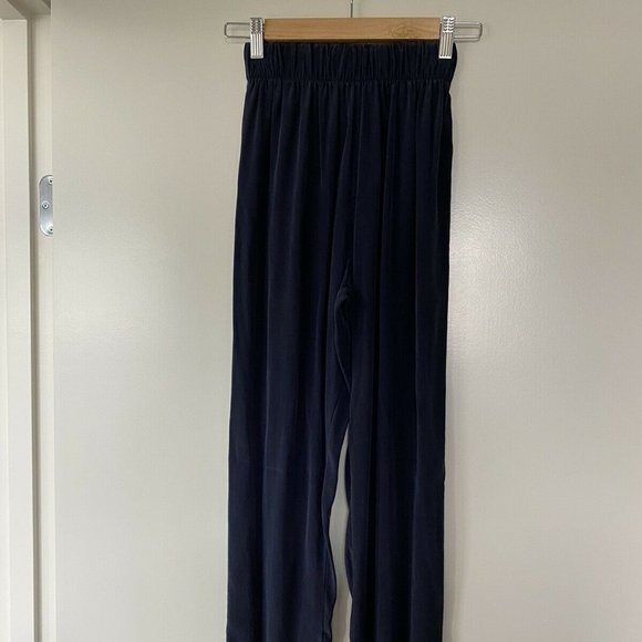 Elizabeth Suzann Tilda Pants XS-T Navy Silk - Picture 2 of 4